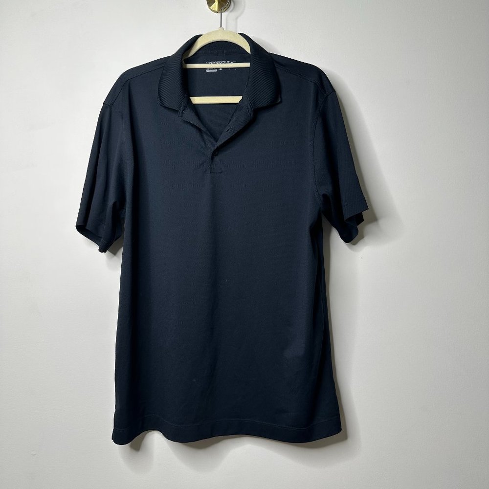 Nike Golf Tour Performance Dri-Fit Black Polo Men's Large